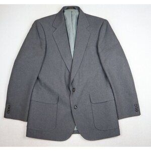 VINTAGE MEN'S GRAY SPORT COAT BLAZER SUIT JACKET - HAGGAR - SIZE 40S